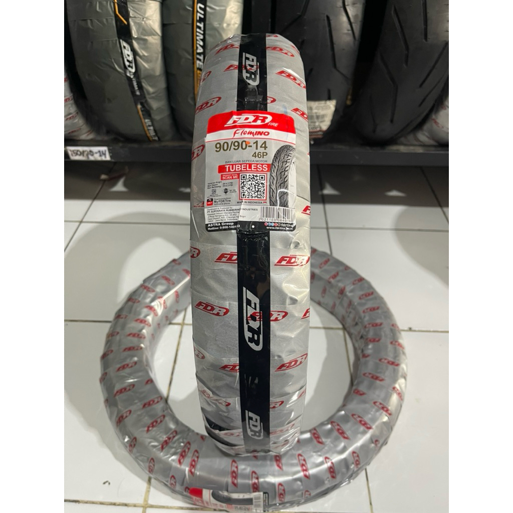 Ban Motor FDR Flemino 90/90-14 Tubeless – Ban Matic Depan Belakang Beat Vario Scoopy Mio