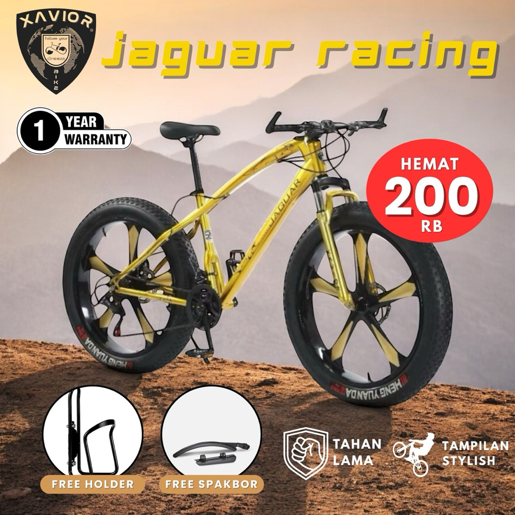 Sepeda Gunung MTB 26 Inch XAVIOR JAGUAR RACING 24 Speed