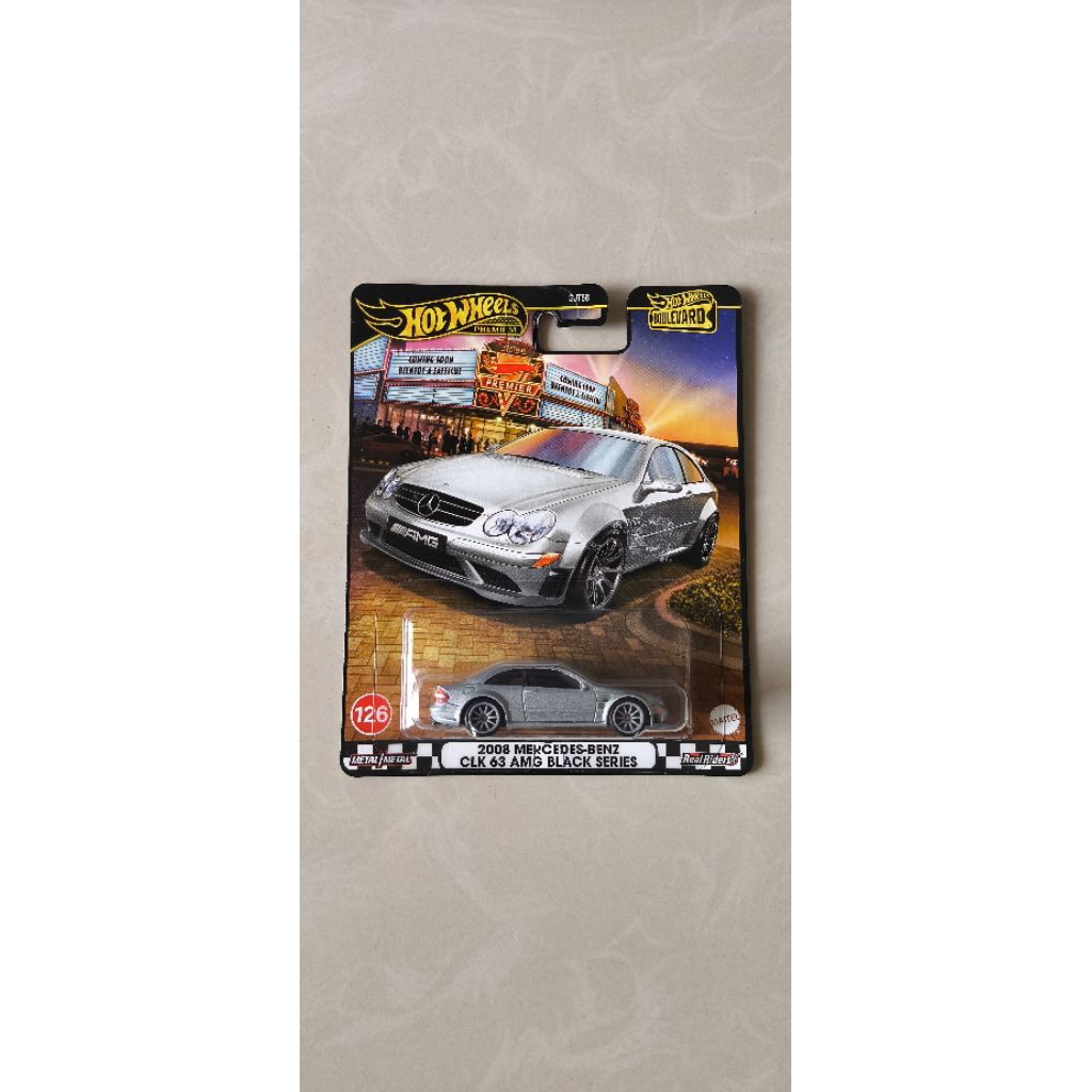 Hot Wheels Premium Boulevard 2008 Mercedes Benz CLK 63 AMG Black Series