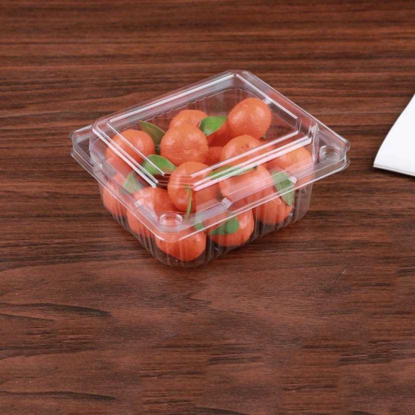 [ 25 PCS] Mika Buah Strawberry, kelengkeng, Anggur , Cherry  250 gram |Mika Buah | MB200