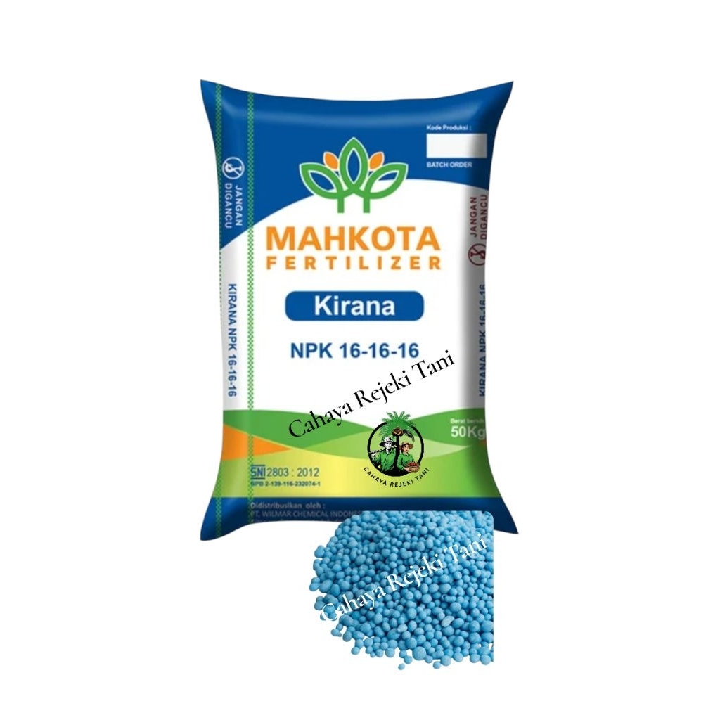 Pupuk NPK Mahkota Kirana 16-16-16 Original 50 kg