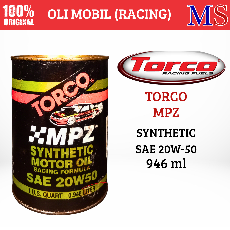 Oli Torco MPZ Synthetic  Sae 20W-50 Oli Mobil Racing Berkualitas Tinggi