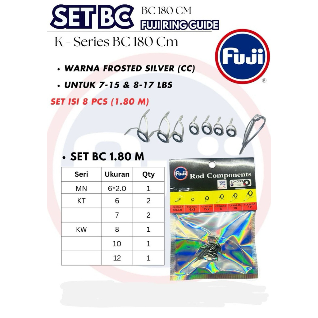 RING GUIDE FUJI SET BAITCASTING BC
