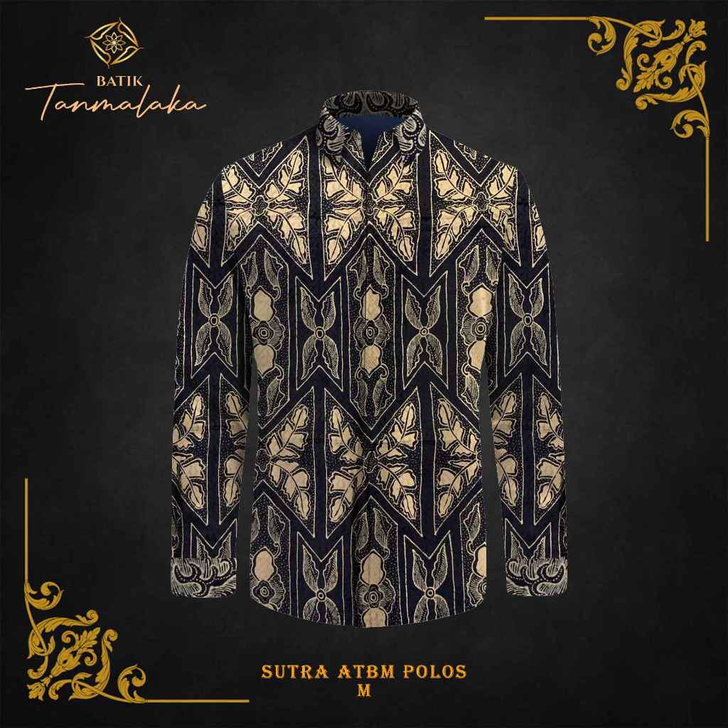 kain batik tulis sutra kemeja batik pria 03