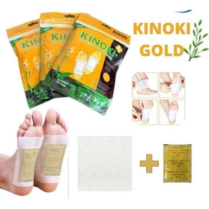 KOYO KAKI KINOKI GOLD DETOX FOOT PATCH PADS KOYOK PENYERAP RACUN ALAT OBAT BUANG RACUN