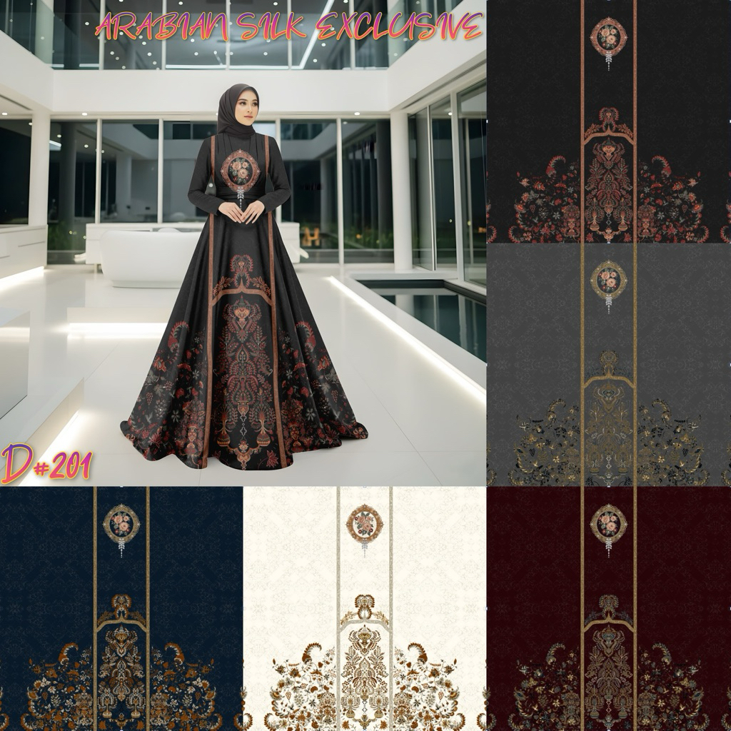 KAIN ARABIAN SILK / KAIN SILK MOTIF / KAIN MOTIF SULTAN