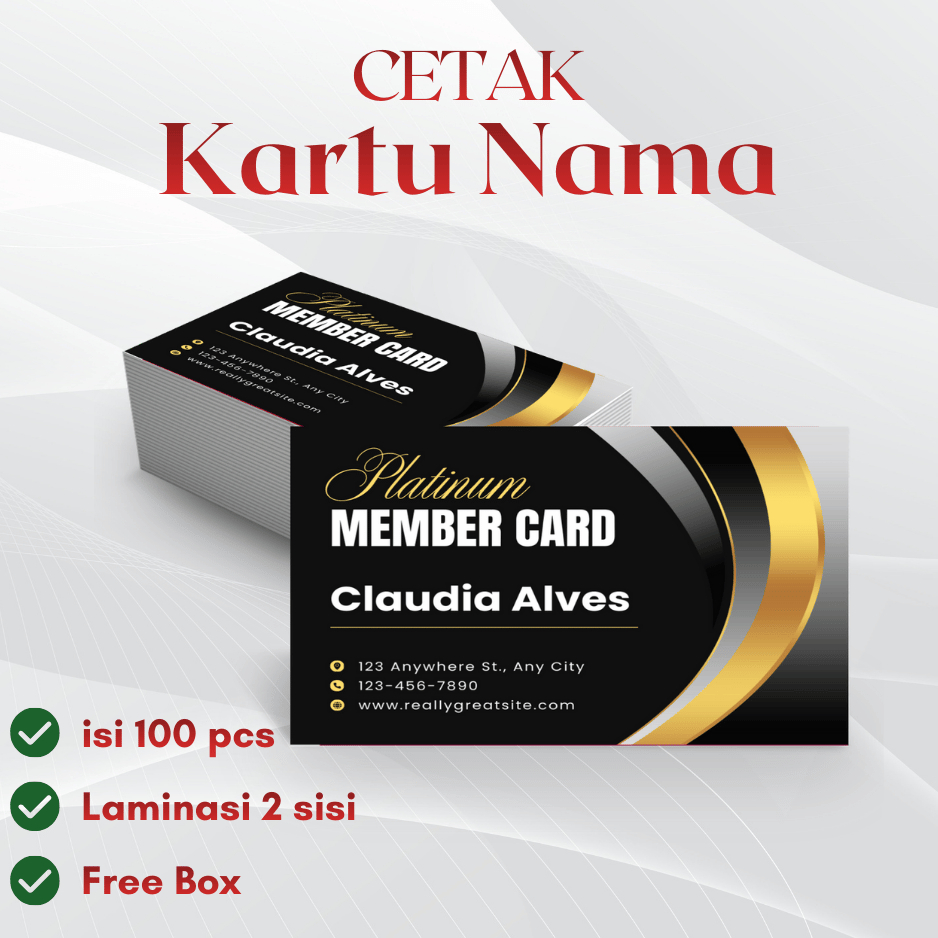 Cetak Custom Kartu nama/ID Card/Bussines Card/Member card/Name Card/Satu sisi/dua sisi/bolak balik1 