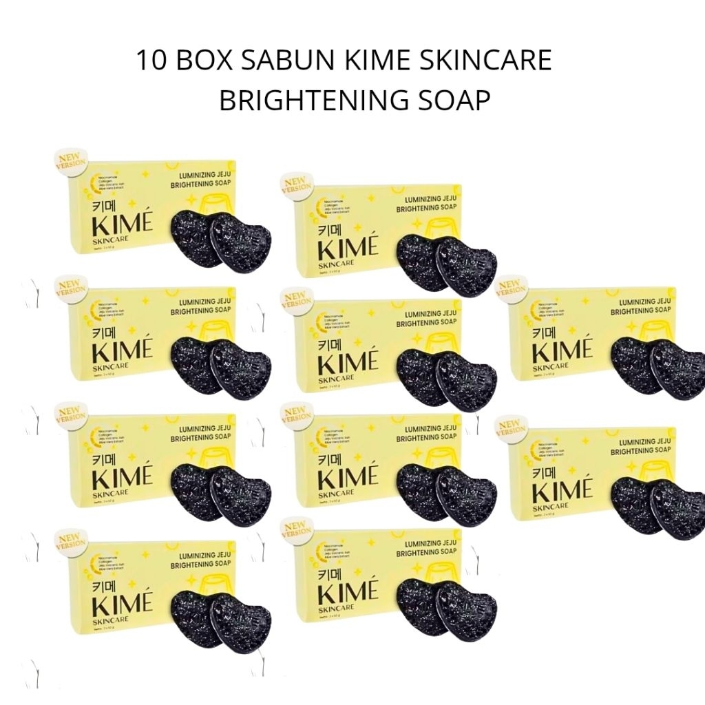 KIME Sabun Soap Kime Luminizing Jeju Brightening Soap Sabun Batang Pencerah Badan dan Wajah Skincare