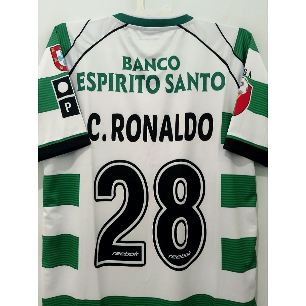 jersey baju bola retro sport casual ronaldo sporting