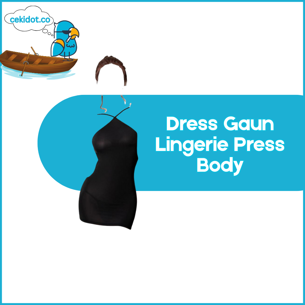 Cekidot Dress Gaun Lingerie Press Body Sexy Model Babydoll (Tanpa CD) Dengan Tali Silang Spaghetti P