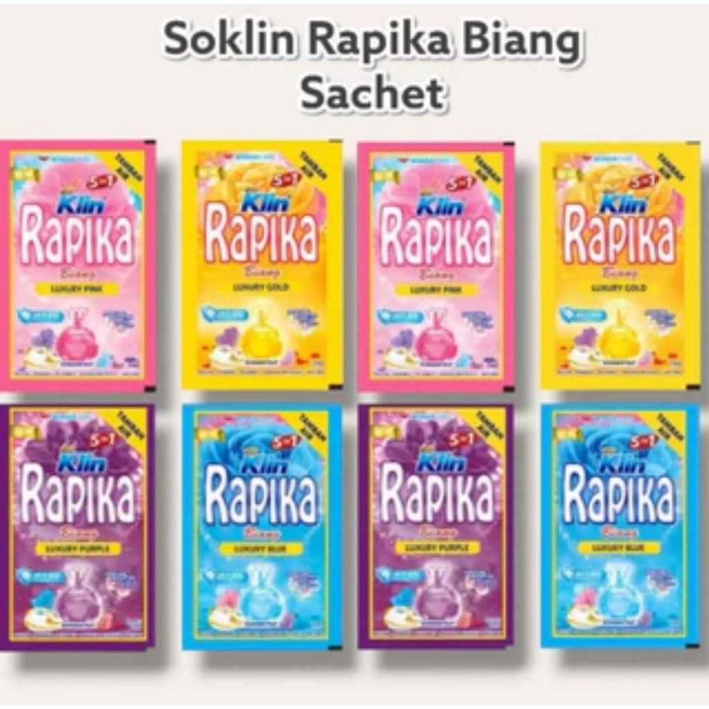 RAPIKA BIANG 8ml REFILL SACHET ECERAN SACHET PAKAIAN PELEMBUT VARIAN AROMA - LUXURIOUS GOLD
