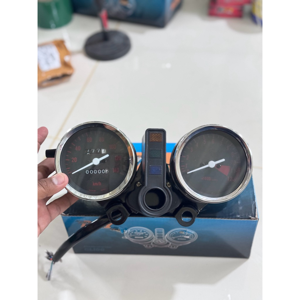 spedometer speedometer Spido spedo bulat honda GL100 GL125 GL 100 125 tahun tua 1979 79 Style CUSTOM