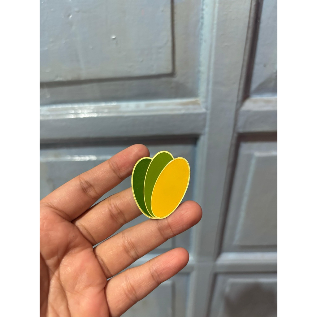 Pin logo Custom bahan kuningan pengait magnet