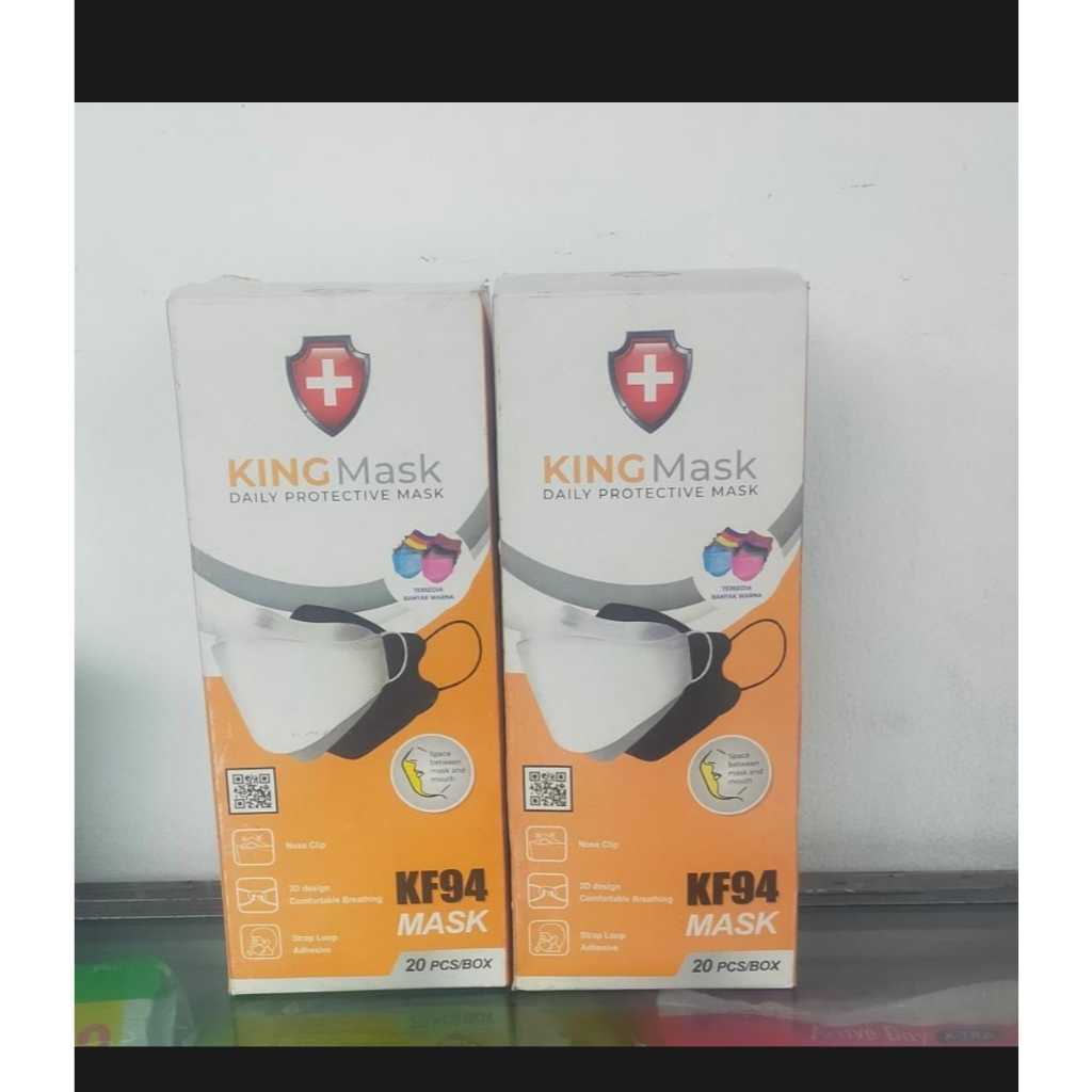 MASKER KF94 KING MASK ORIGINAL 1 BOX ISI 20LEMBAR MURAH