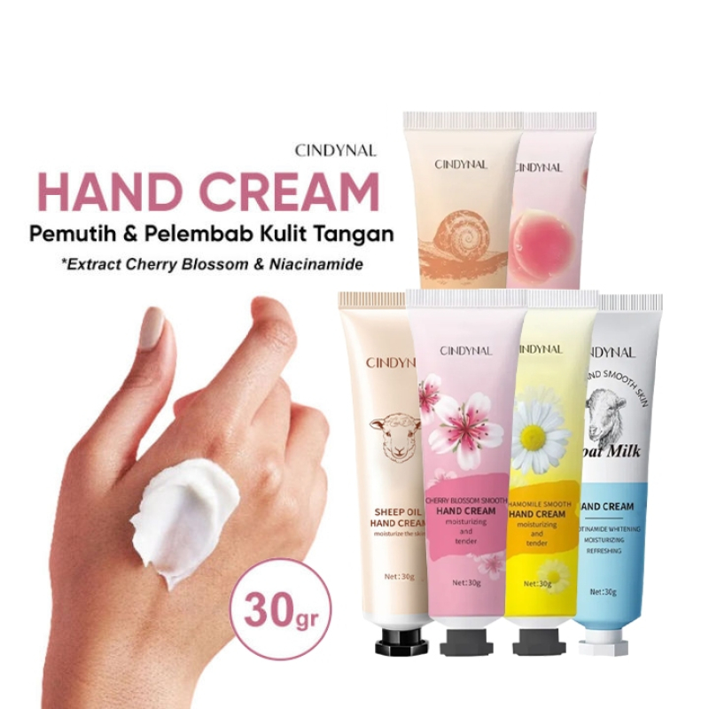 CINDYNAL SHEEP OIL HAND CREAM 30g – Krim Tangan Sheep Oil Melembapkan Kulit Kering & Kasar