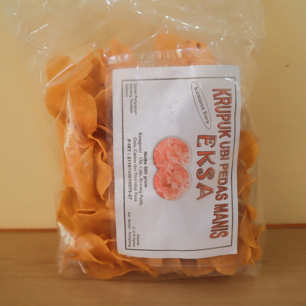 Kerupuk Ubi Pedas Manis Eksa Krupuk Mentah