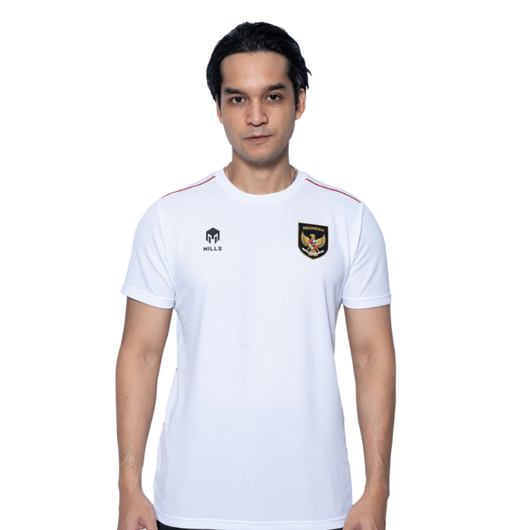 Jersey Timnas Indonesia Away White - Mills Original