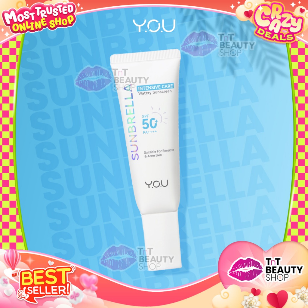 Y.O.U SUNBRELLA Intensive Care Watery Sunscreen SPF50 PA++++ 30ml YOU | TnT Beauty Shop