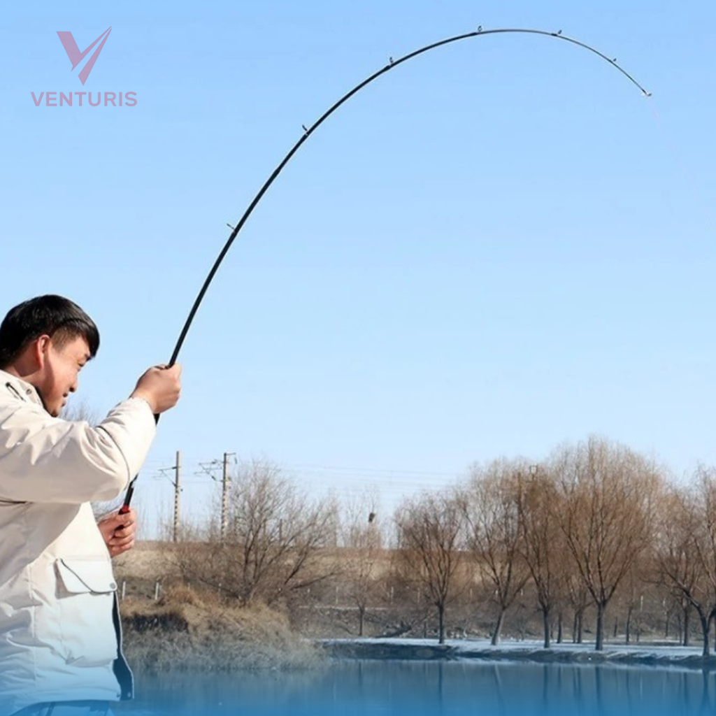 Joran Pancing Spinning 2 Segments Carbon solid sambung