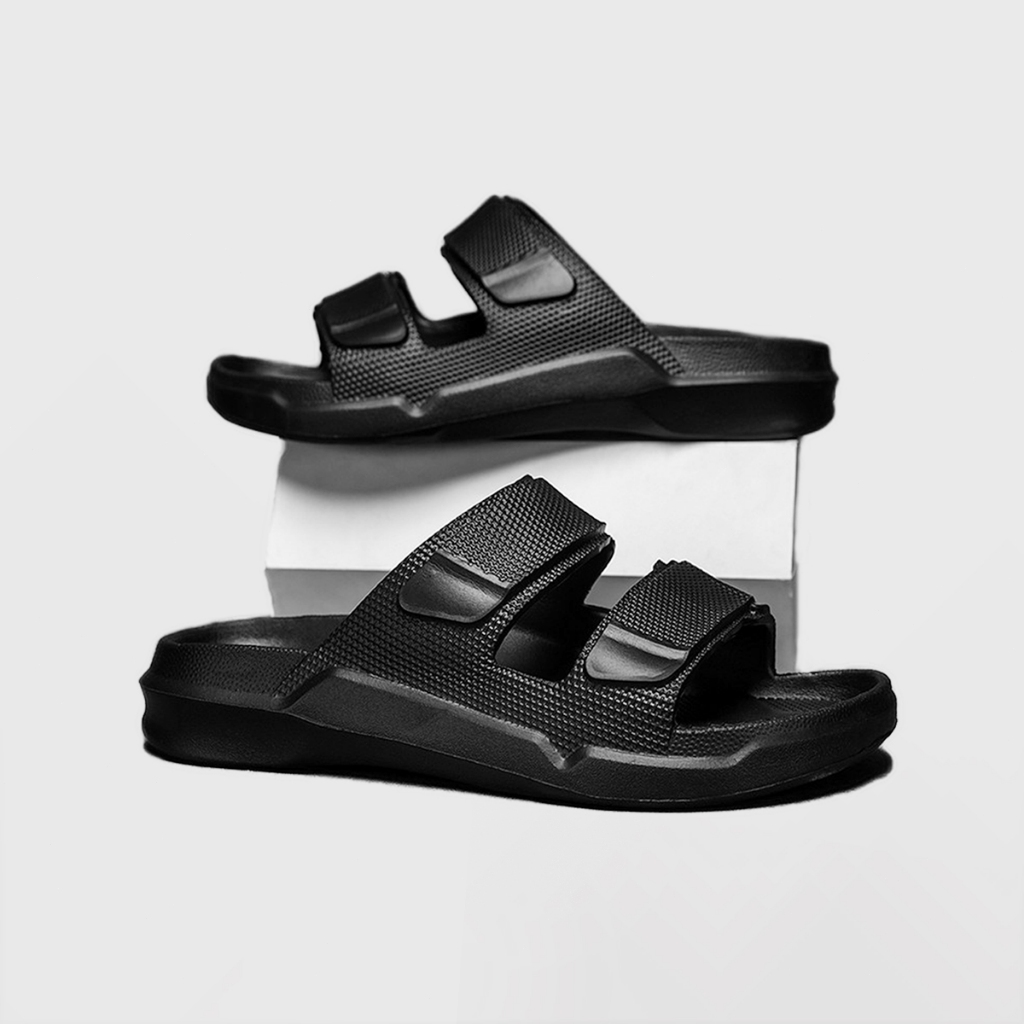Sandal Selop Pria Ban Dua Bahan Karet Anti Slip Sandal Slop On Pria Dan Wanita Umum