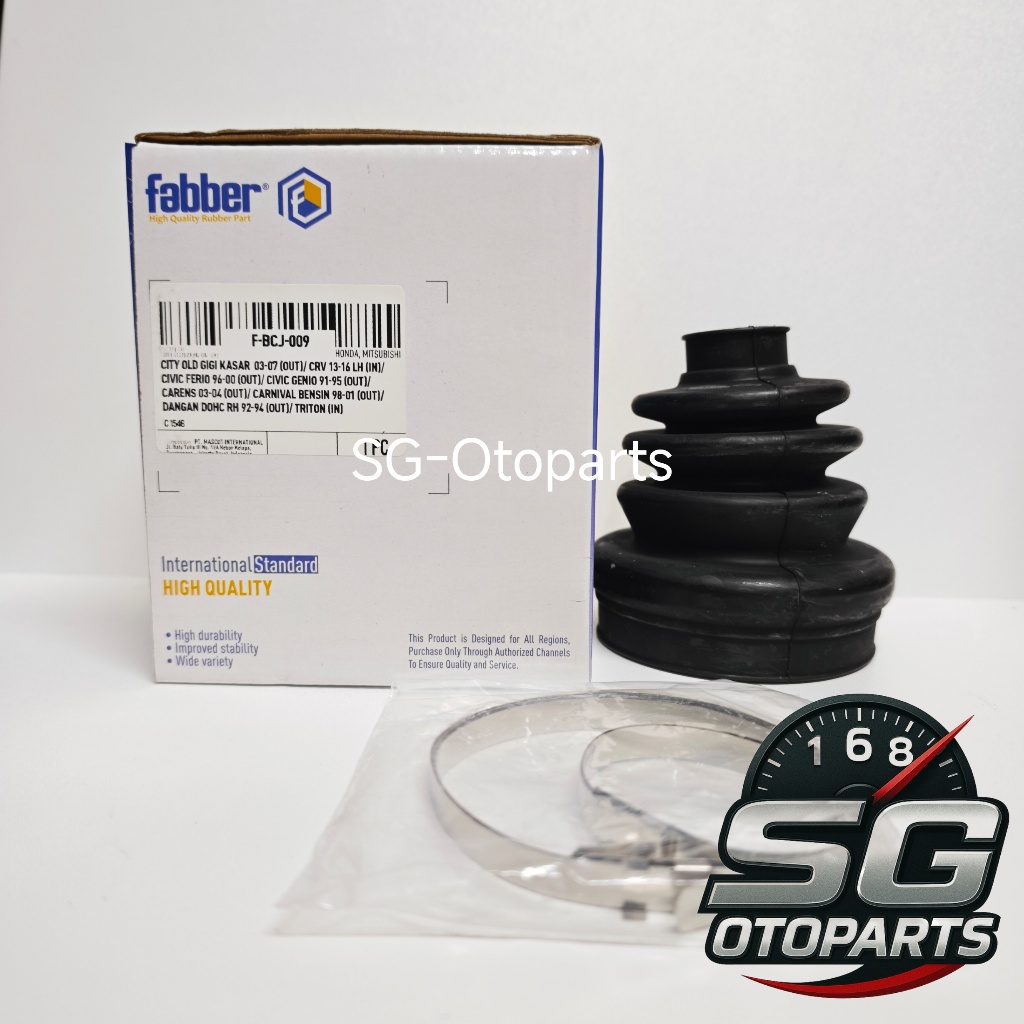 Boot CV Joint Luar (Out) Honda City / Ferio / Genio / Kia Carens / Carnival – Original Fabber F-BCJ-