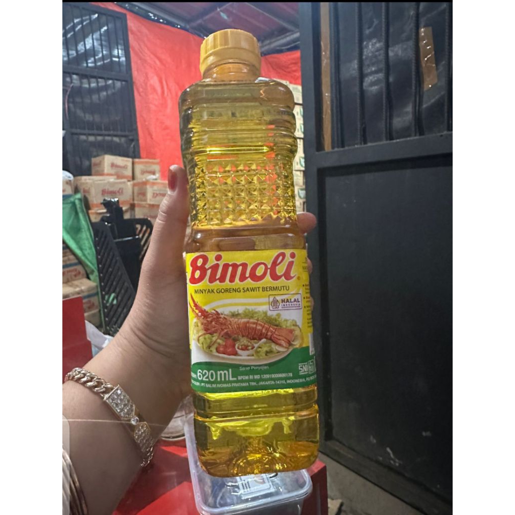 1 karton isi 24 botol minyak goreng premium Bimoli 620 ml harga murah pusat grosir sembako bandung b