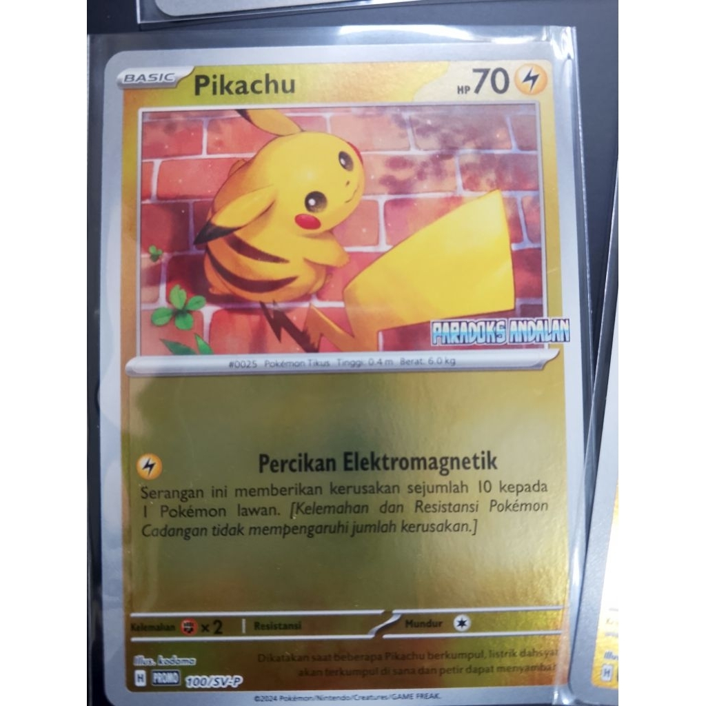 Pokemon TCG Pikachu holo sv-p ind