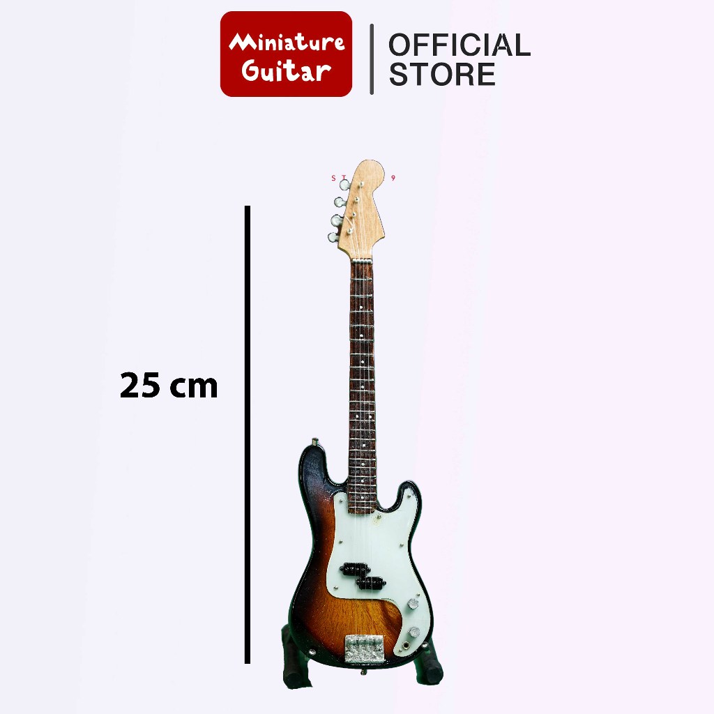 miniatur bass miniatur bass fender miniatur bass fender jazz miniatur gitar fender murah bonus stand