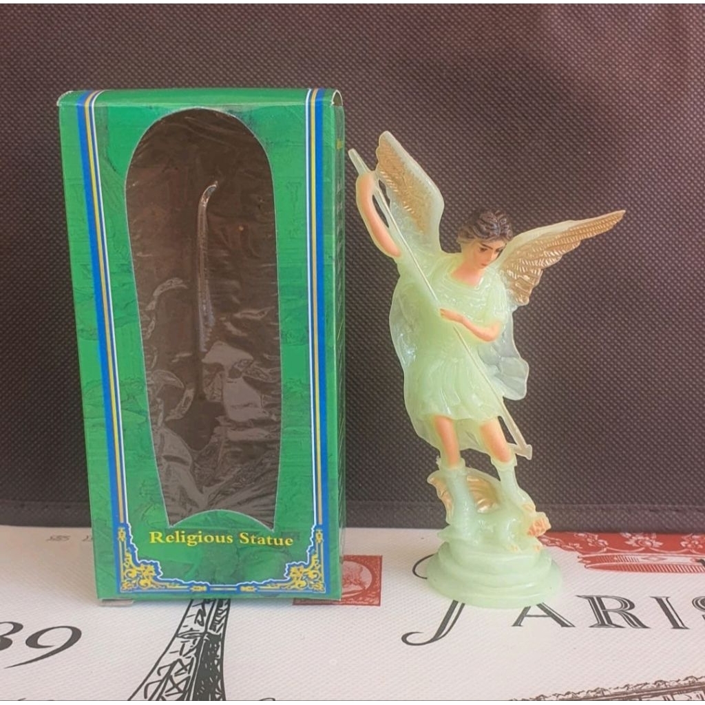 Patung Santo Michael Fosfor 13cm Santo Mikael