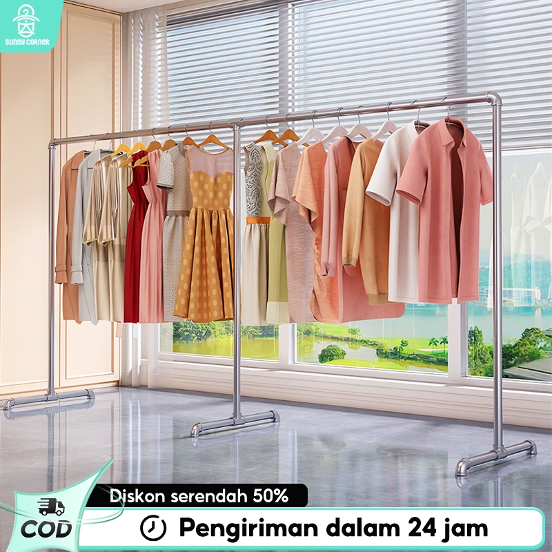 Jemuran Baju Besi Stainless 300CM Jemuran Baju Outdoor Jemuran Gantungan Baju Besi Panjang Jemuran B