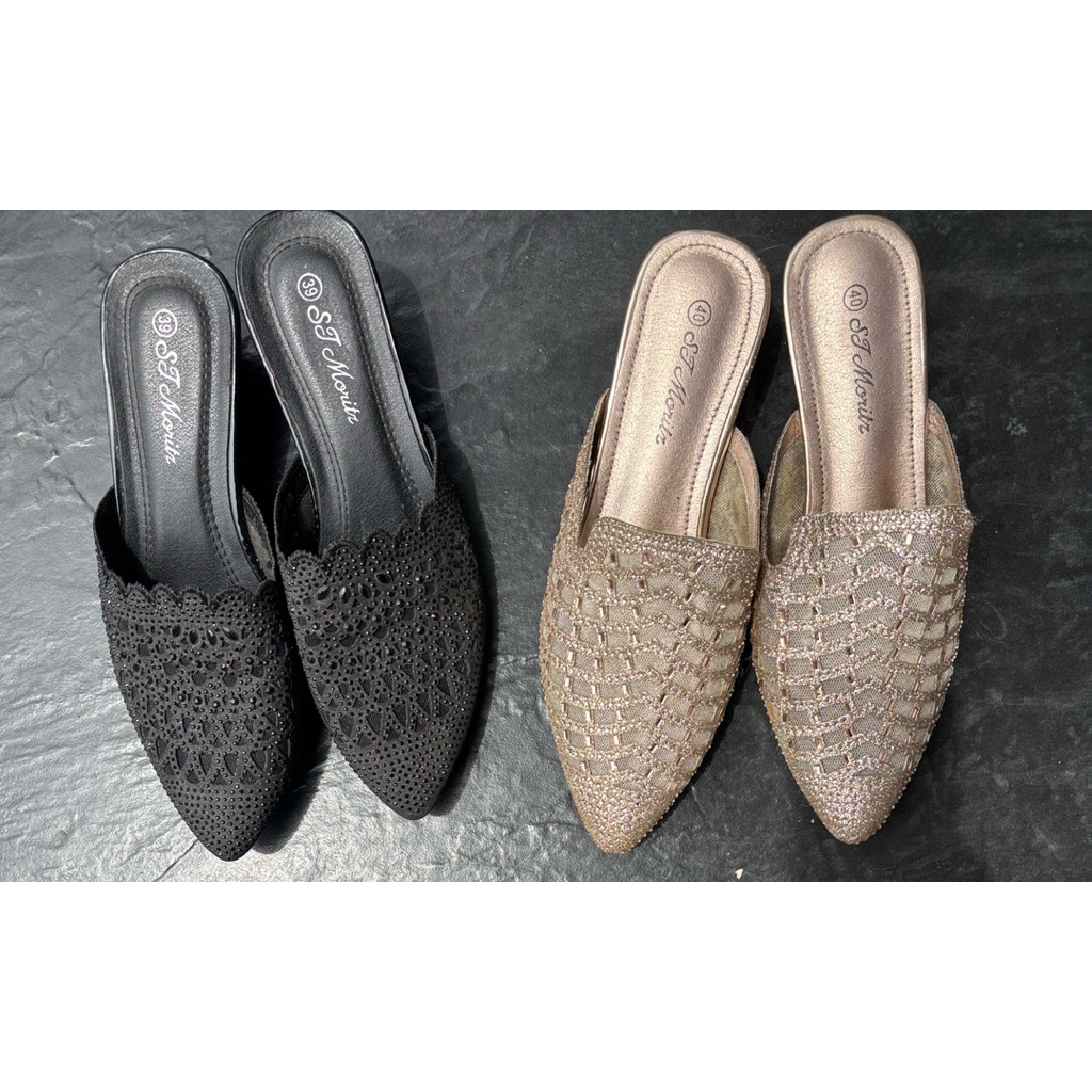 PRELOVED JUAL MURAH SALE JARANG DIPAKAI SELOP SENDAL PESTA ST. MORITS NYAMAN DIPAKAI EMPUK GA BIKIN 