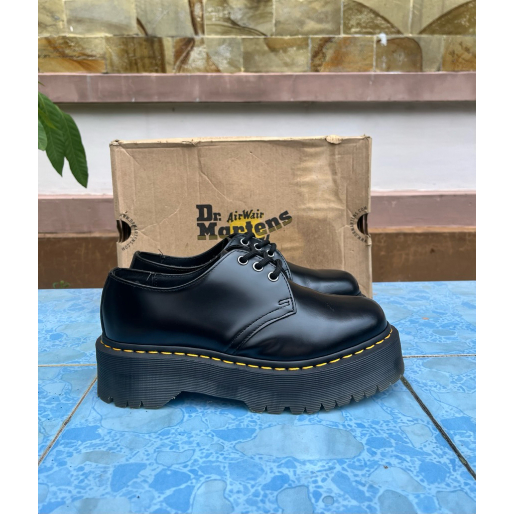 Dr Martens 1461 Quad Black Polished Smooth (ORIGINAL)