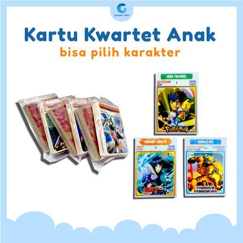 Mainan Kartu Kwartet Anak 320 Lembar Karakter Kartun