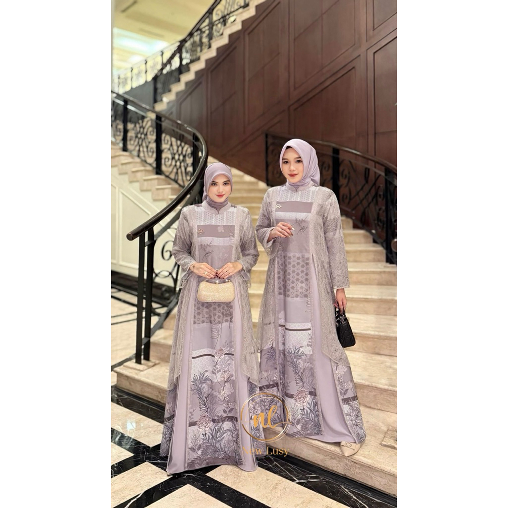 VIONA DRESS BY NEW LUSY SIAP KIRIM - GAMIS LEBARAN COD