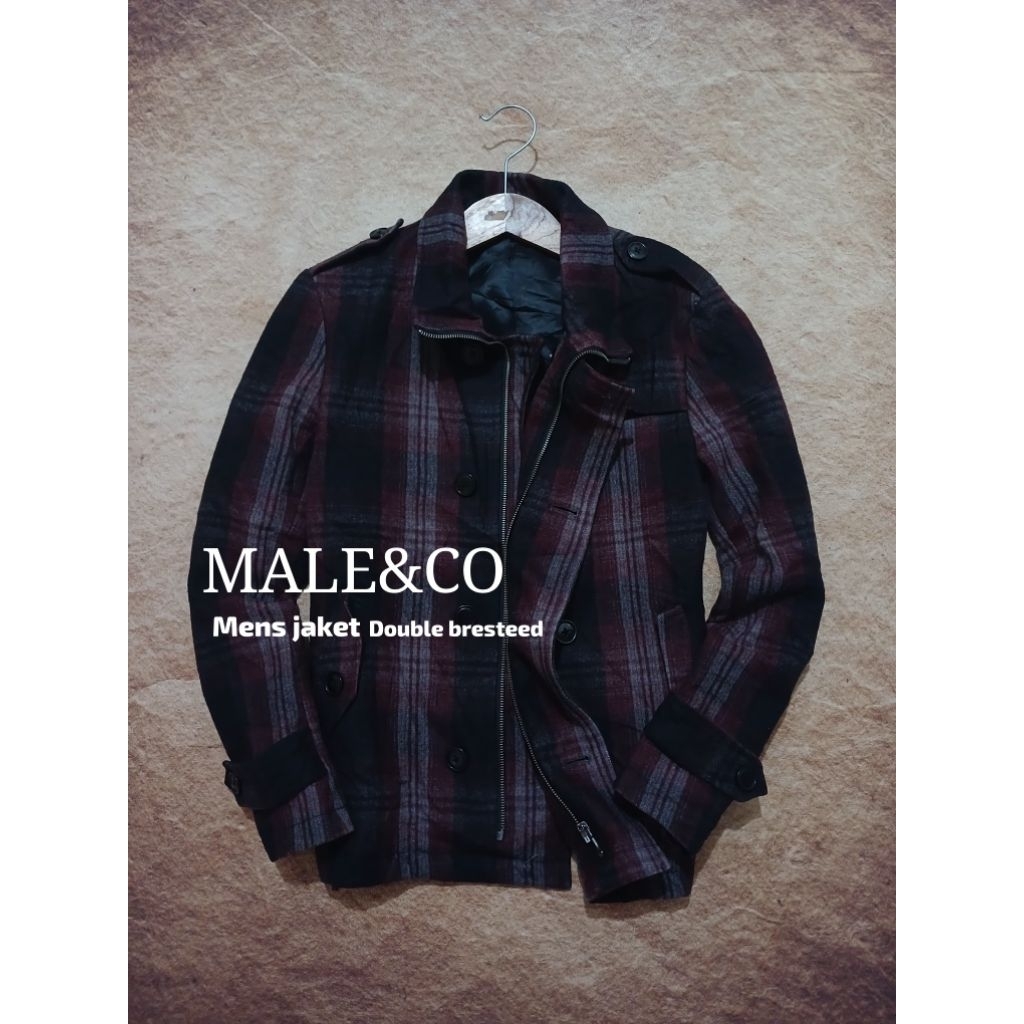 jaket MALE&CO bahan wool recomend