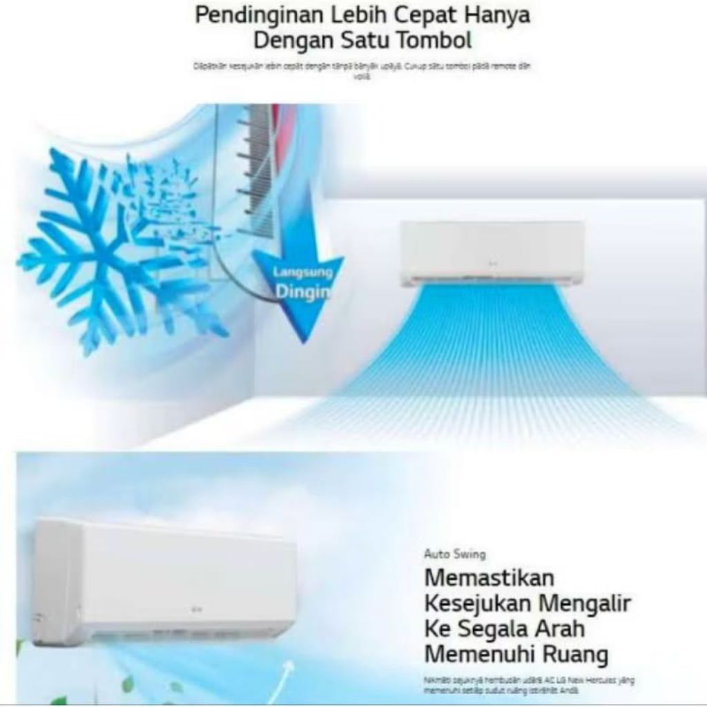 AC standar 1/2 PK (0,5pk) LG H18TN4