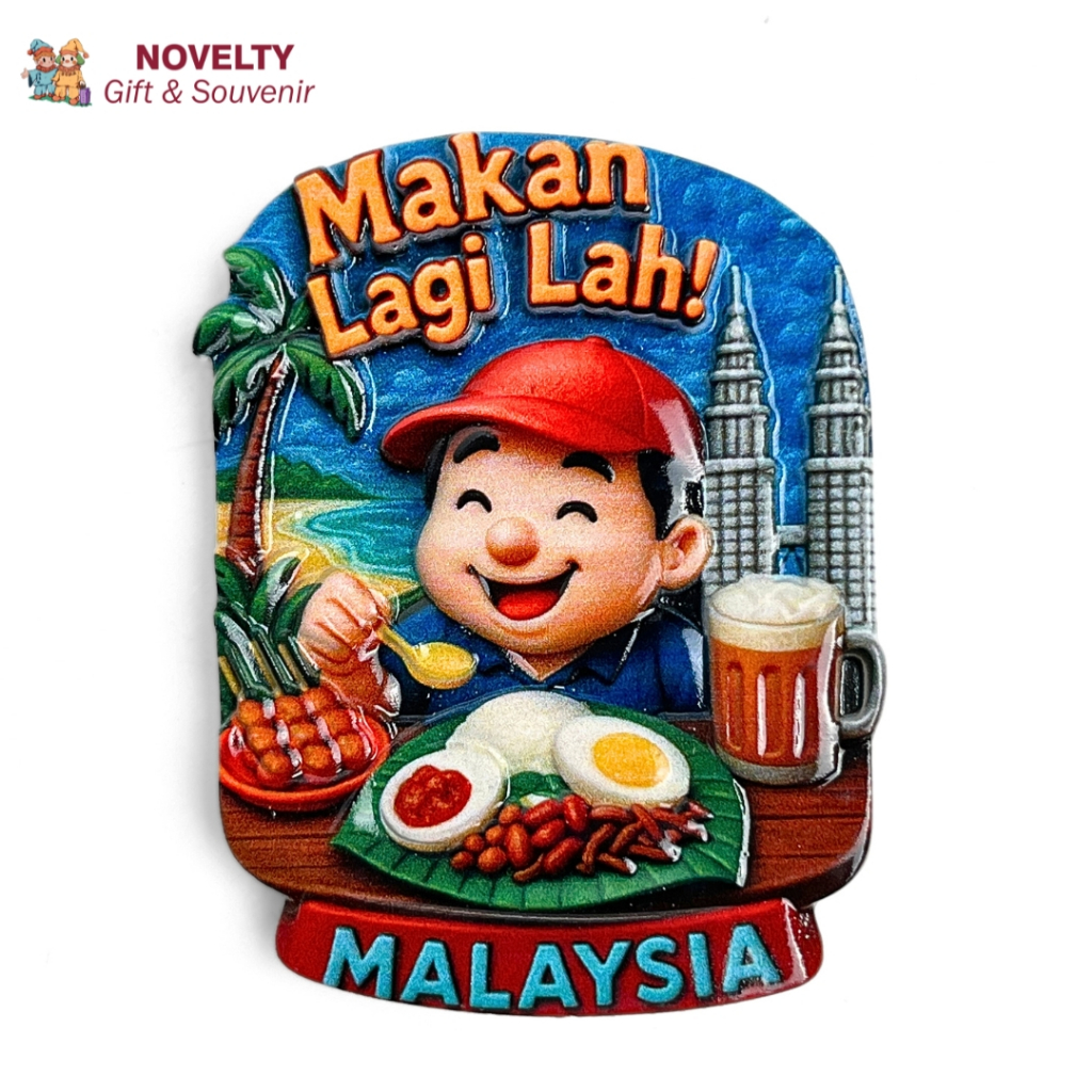 Souvenir magnet kulkas MALAYSIA  oleh oleh malaysia