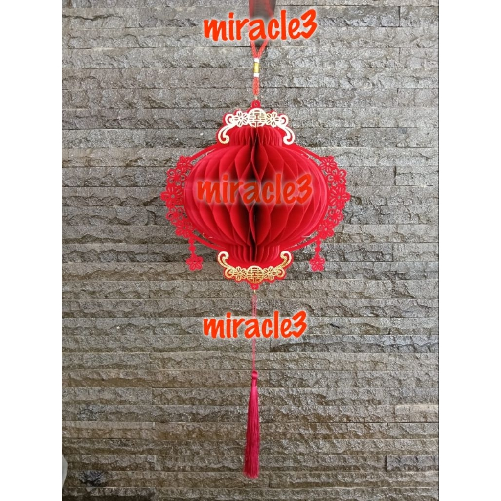 lampion imlek / gantungan lampion imlek / lampion  imlek merah/ gantungan lampion merah