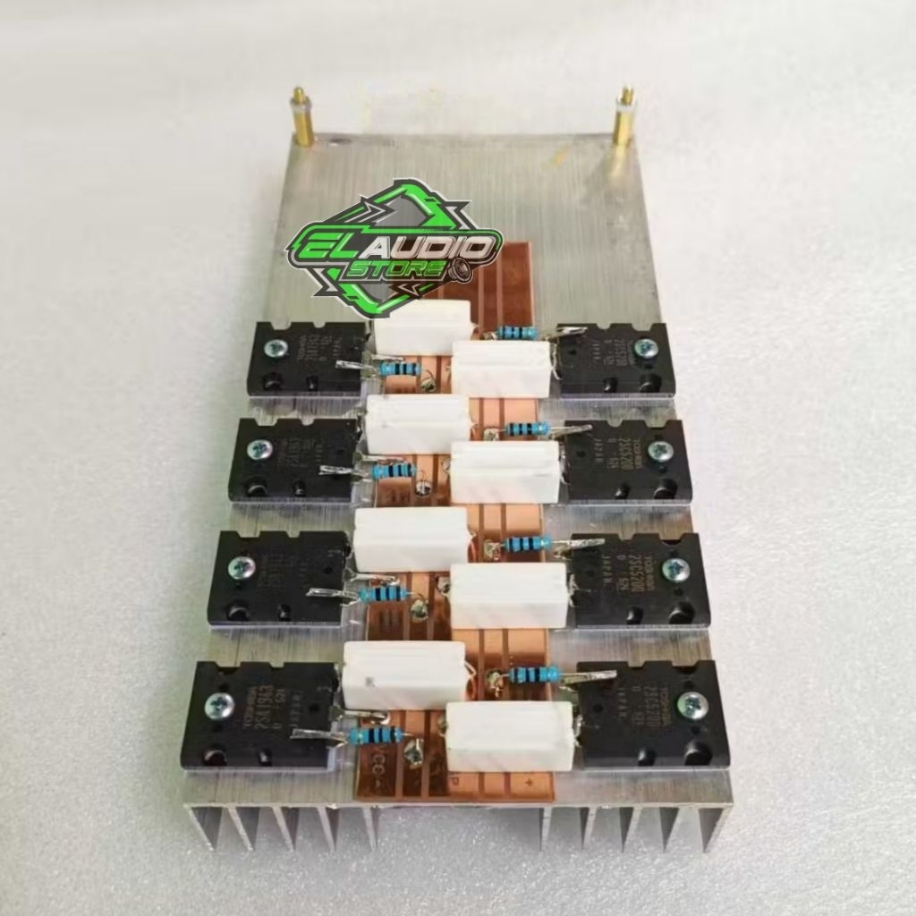 Final Transistor Ori Toshiba Original 524 4set + Heatsink tebal 2mm