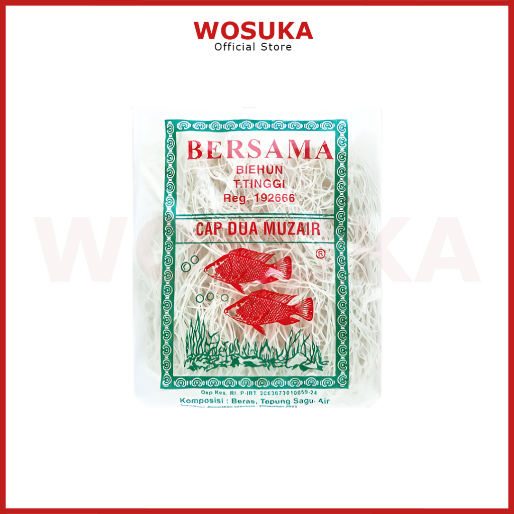 Bihun 2 Mujair 300gr | Bihun Dua Mujair 300gr | Bihun Cap Dua Ikan Mujair 300 gr | Bihun Medan Cap D