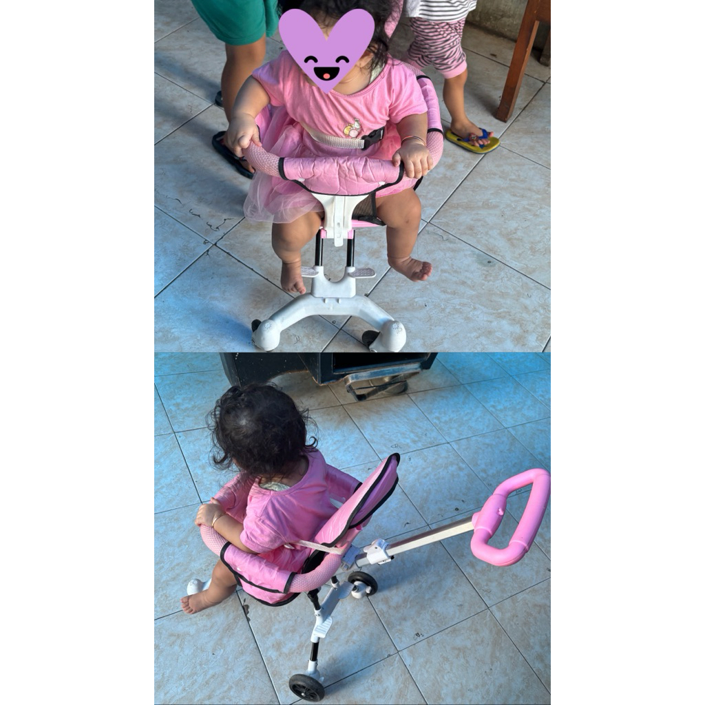 Preloved NO MINUS magic stroller pink