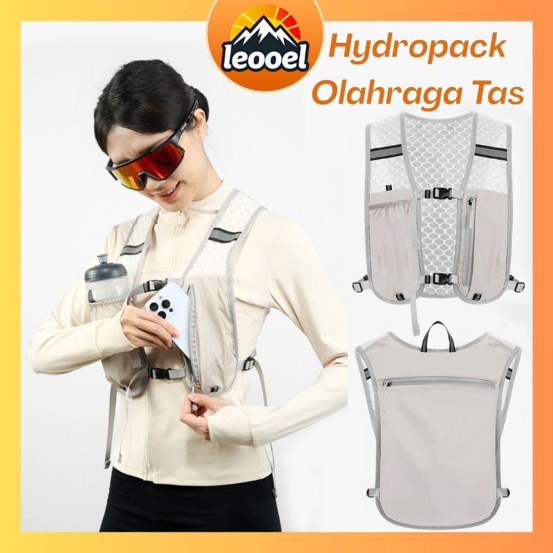 Rompi Olahraga Hydropack Breathable Tahan Air Penyimpanan Luar Untuk Lari Sepeda Mendaki Gunung