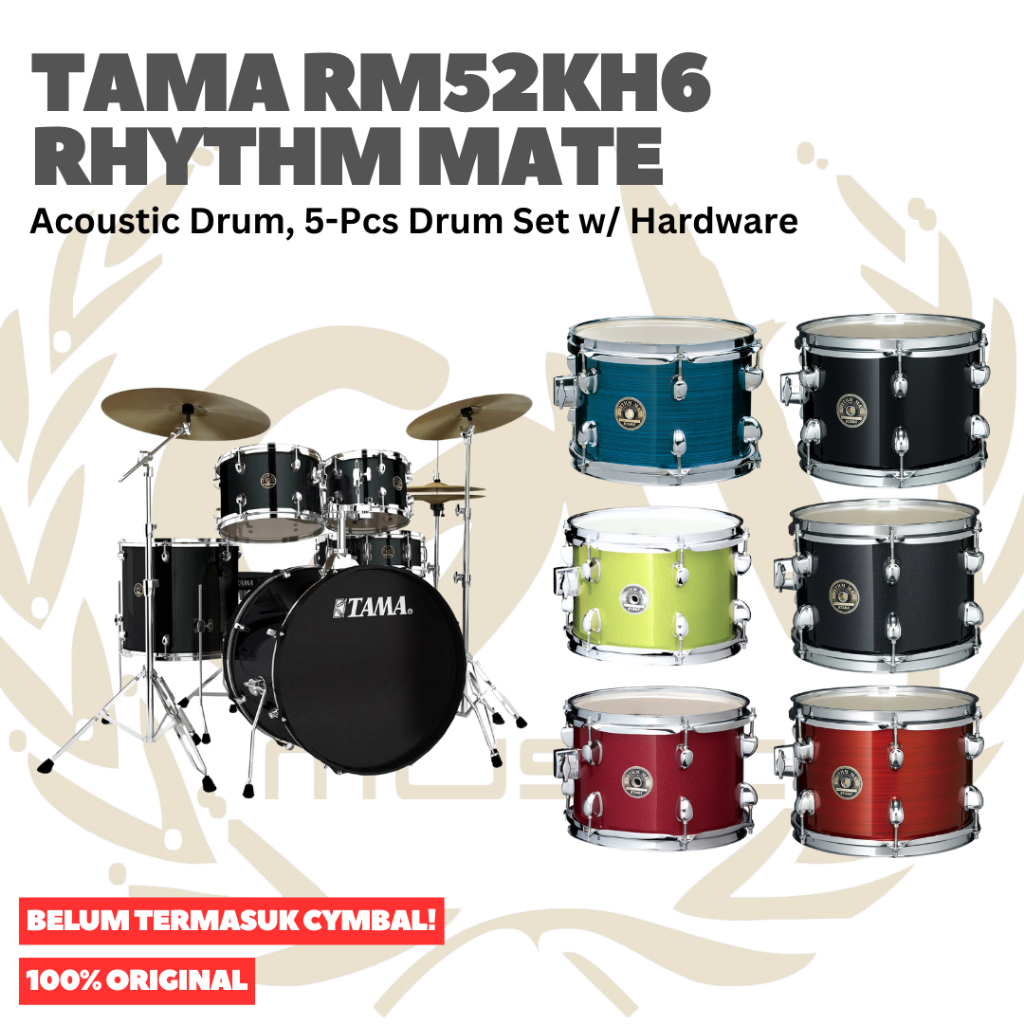 TAMA RM52KH6 Rhythm Mate 5-Piece Drum Set w/Hardware - Akustik Drum Set Original