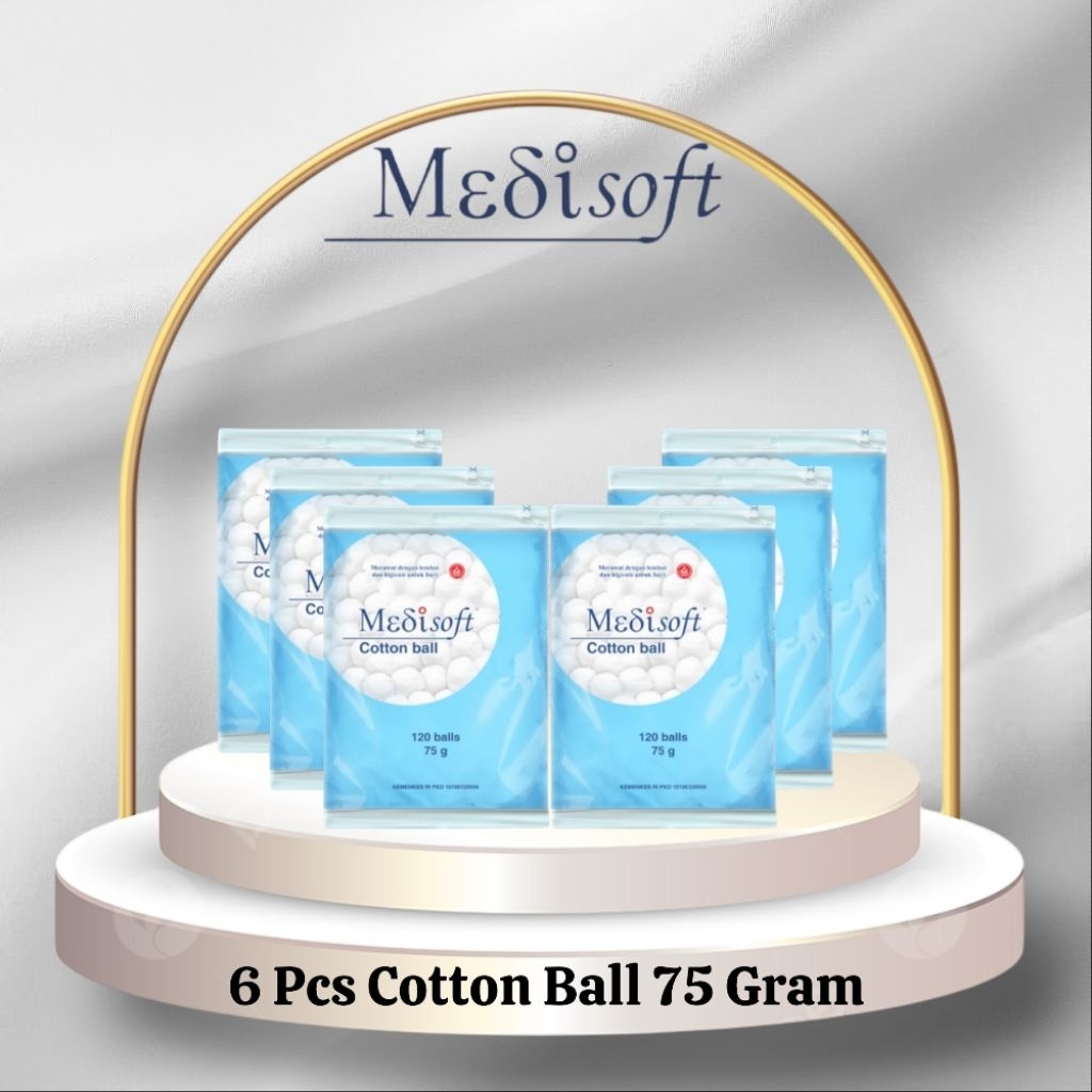 MEDISOFT COTTON BALL 120 GRAM/MEDISOFT COTTON BALL 75 GRAM/KAPAS BOLA/KAPAS LEMBUT/KAPAS BAYI/KAPAS 