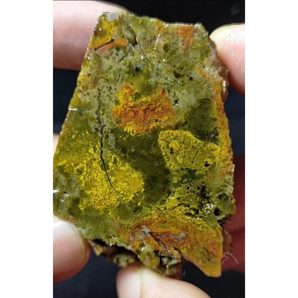 Batu Bacan Kembang  - Jumbo Kristal Natural Bodyglass Murah