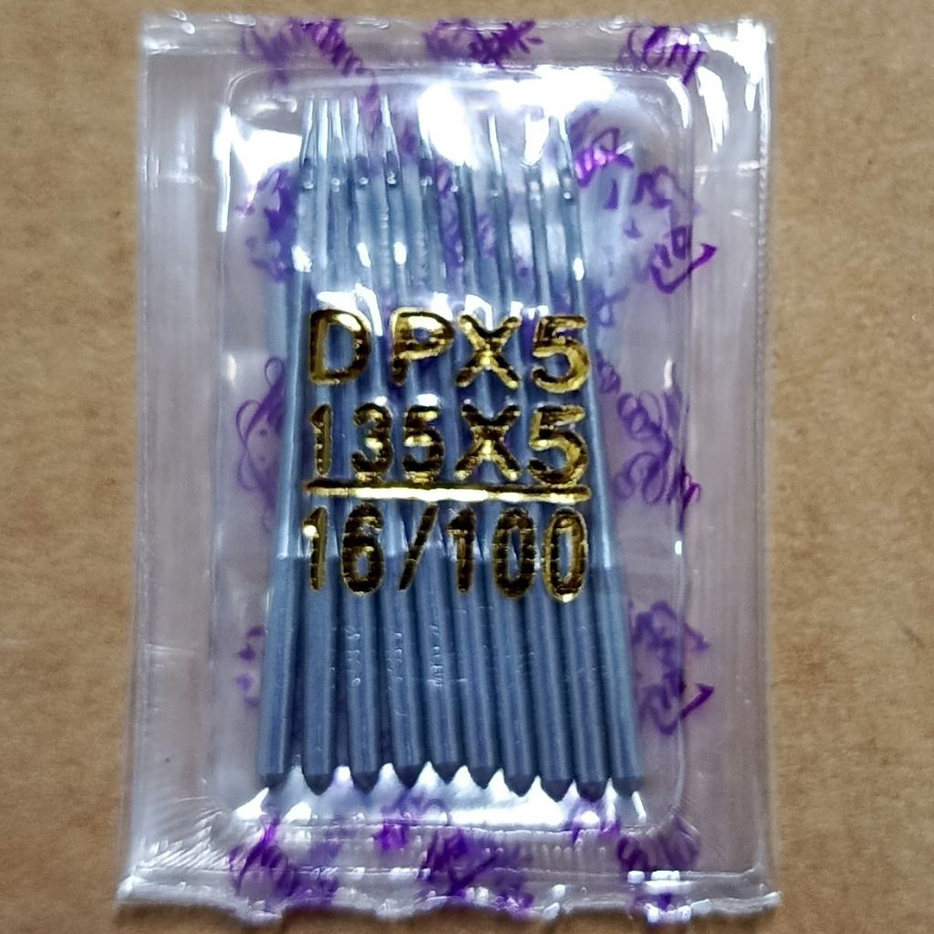 DPx5 (F-STRONG 1)100/16 jarum mesin jahit DP x 5 nomor 16 FS(no1)