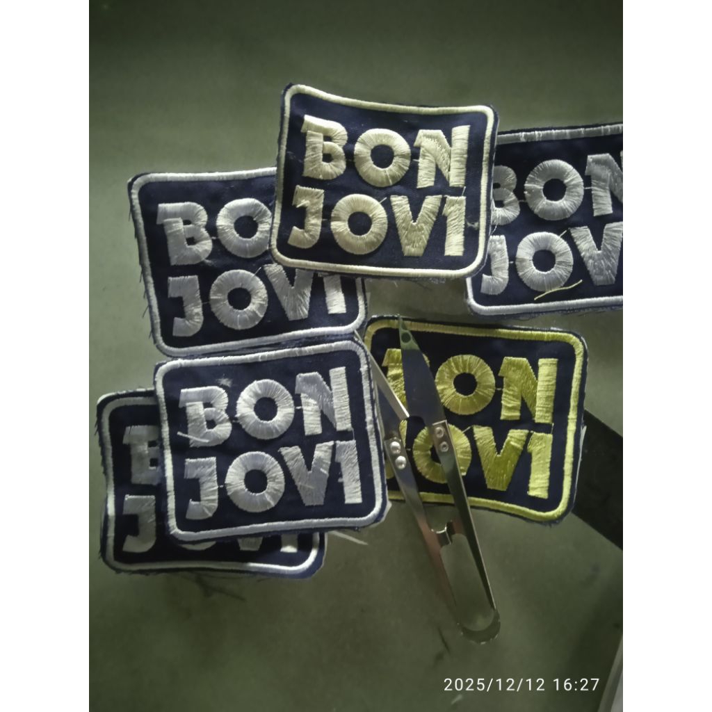 bordir bon jovi. emblem bonjovi. bonjovi fans