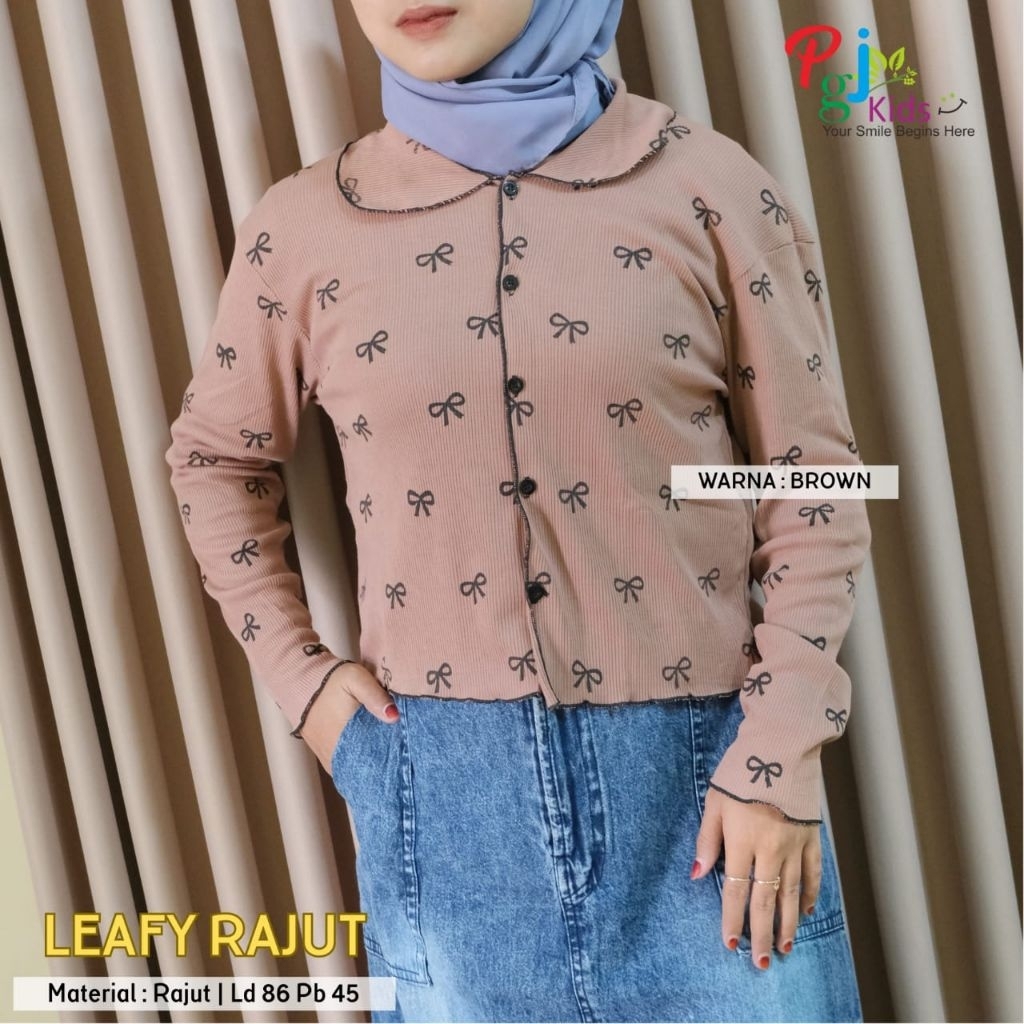 Pgj - Leafy Atasan Rajut Cewe