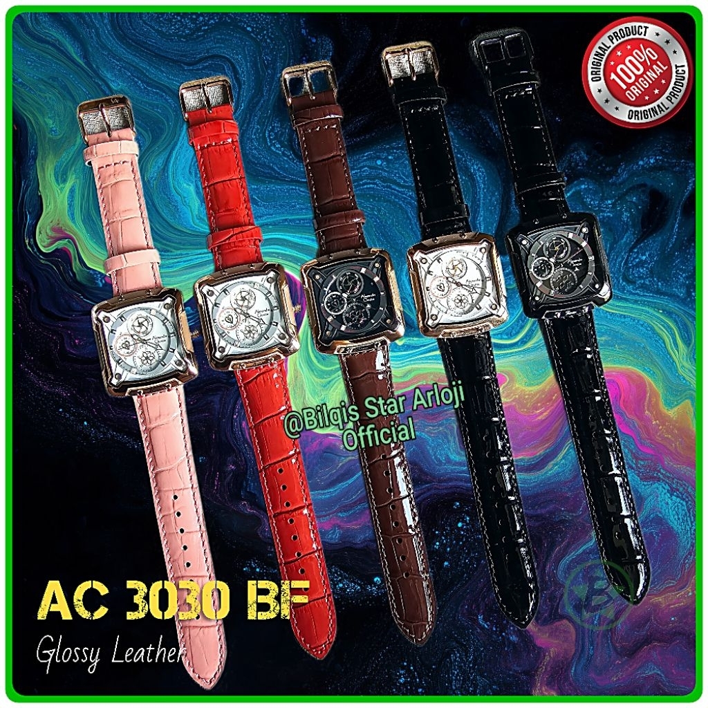 Alexandre Christie Kotak Ac 3030 Wanita Tali Kulit Original