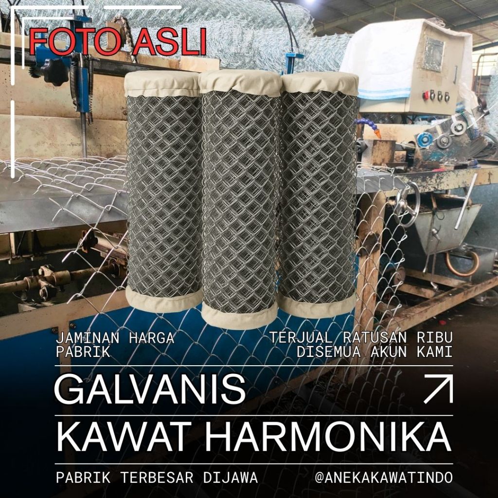 Kawat Harmonika Galvanis 1.6mm Murah